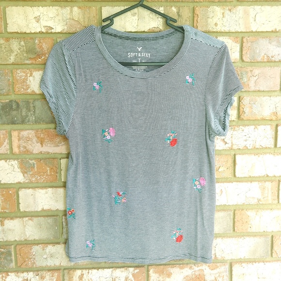 American Eagle Outfitters Tops - 📣FLASH SALE 50% off📣 AE Soft Embroidered Top